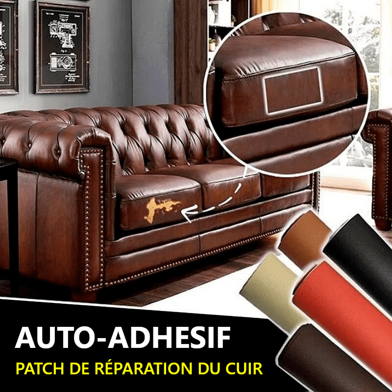 Patch Réparation Cuir Patch Réparation Simili Cuir 40x137cm